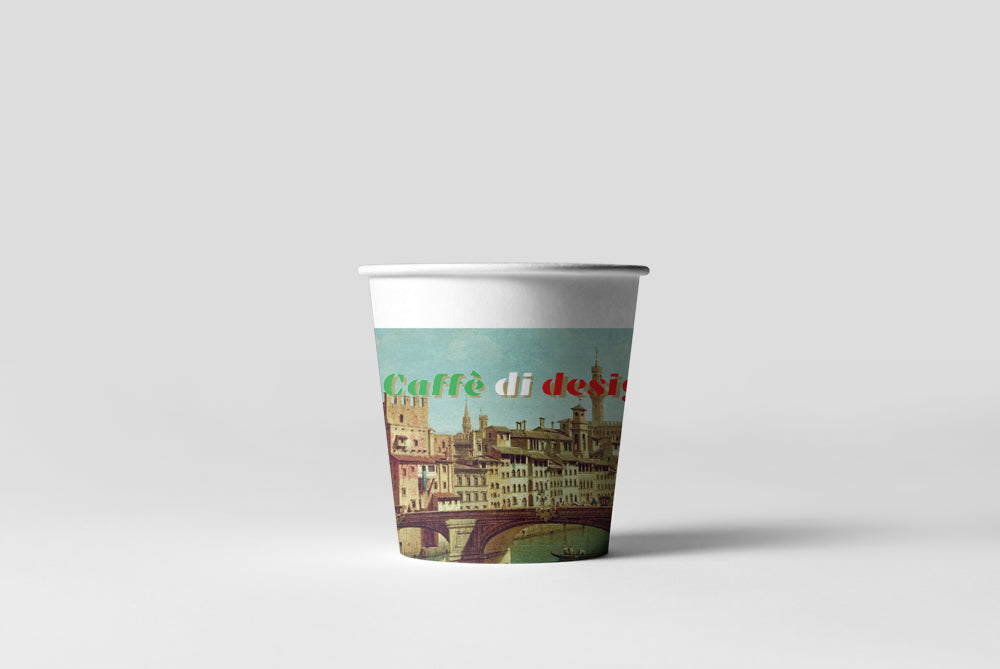 8 oz. Custom Printed Single Walled Paper Cup