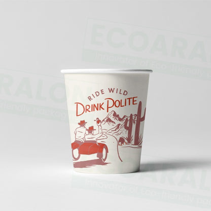 10 oz. Custom Printed Single Walled Paper Cup