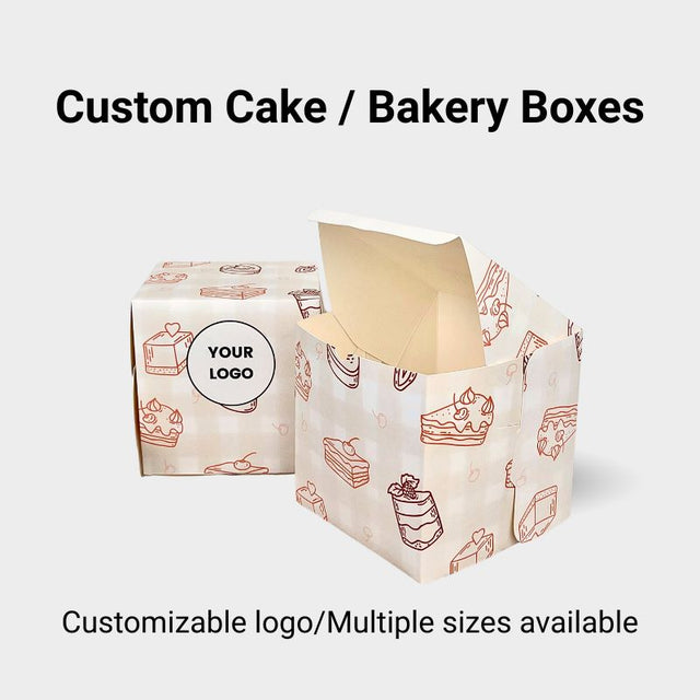 Custom Printed Cube Bakery & Cake Box - ecoaralon