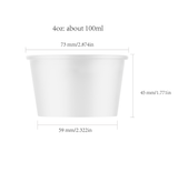 Best-Seller Custom 4oz  Printed IceCream Cups - ecoaralon