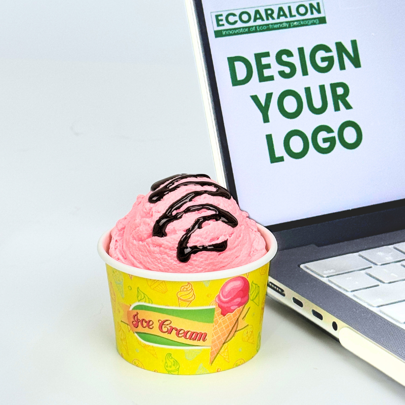 Best-Seller Custom 4oz  Printed IceCream Cups