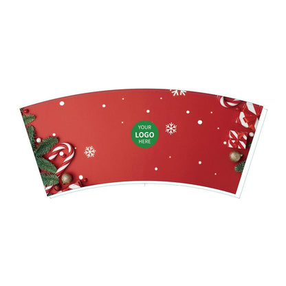 12 oz. Holiday Custom Printed Double Walled Paper Cup - 05 - ecoaralon