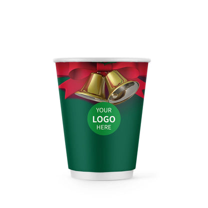 12 oz. Holiday Custom Printed Double Walled Paper Cup - 07 - ecoaralon