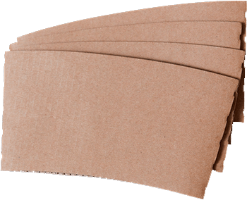 Blank Kraft Brown Coffee Sleeve - ecoaralon