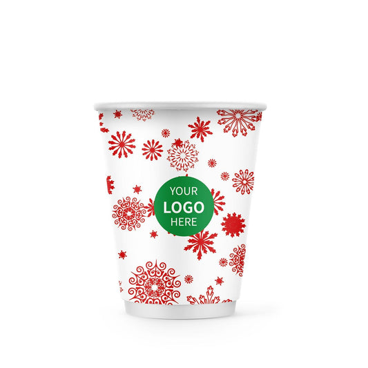 12 oz. Holiday Custom Printed Double Walled Paper Cup - 11 - ecoaralon