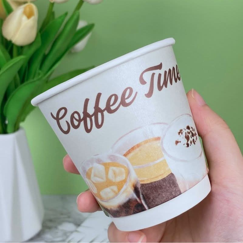 8oz Premium Multicolor WaterProof Custom Printed Double Wall Cups - ecoaralon