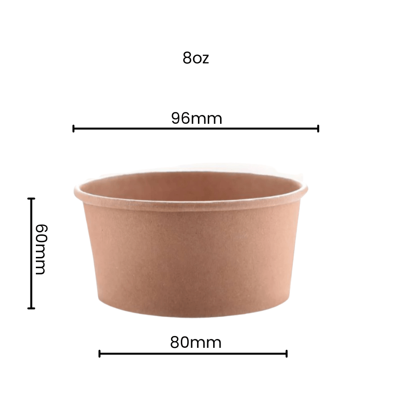 Starter Pack Soup Paper Bowl + Logo Sticker Bundle (8oz / 12oz / 16oz) - ecoaralon