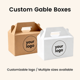 Custom Printed Gable Cake Boxes (With Handle) - ecoaralon
