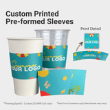 Custom Printed Pre-formed Cup Sleeves - ecoaralon