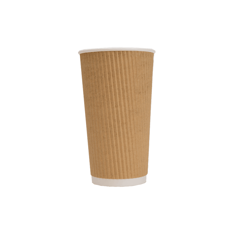 Ripple Double Wall Hot Drink Cups(500/CS) - ecoaralon