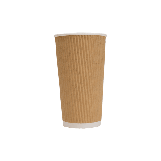 Ripple Double Wall Hot Drink Cups(500/CS) - ecoaralon