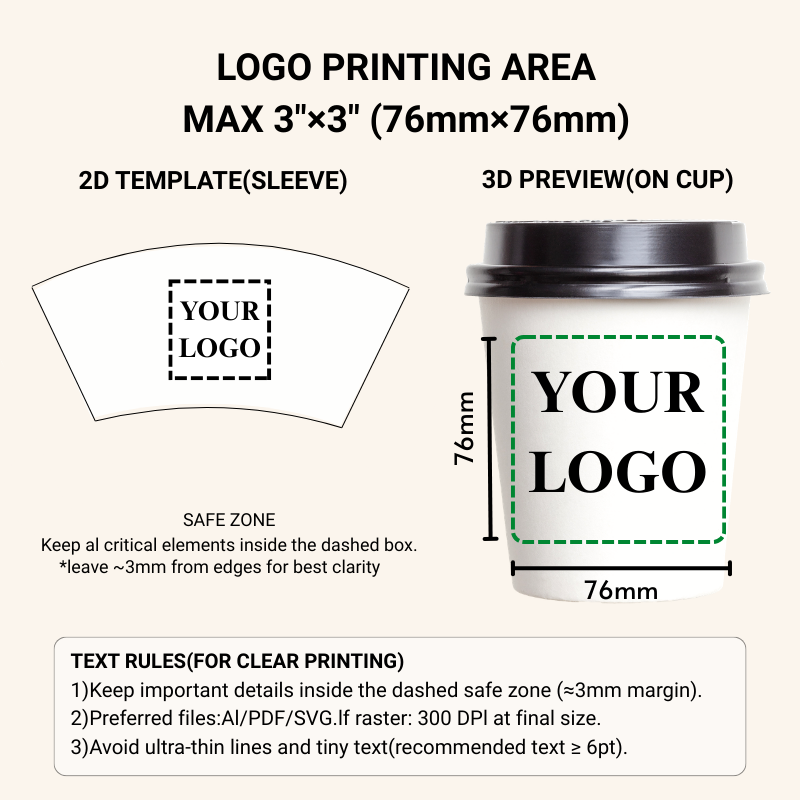 Starter Pack - 3*3 inch Logo Printing Cup - ecoaralon
