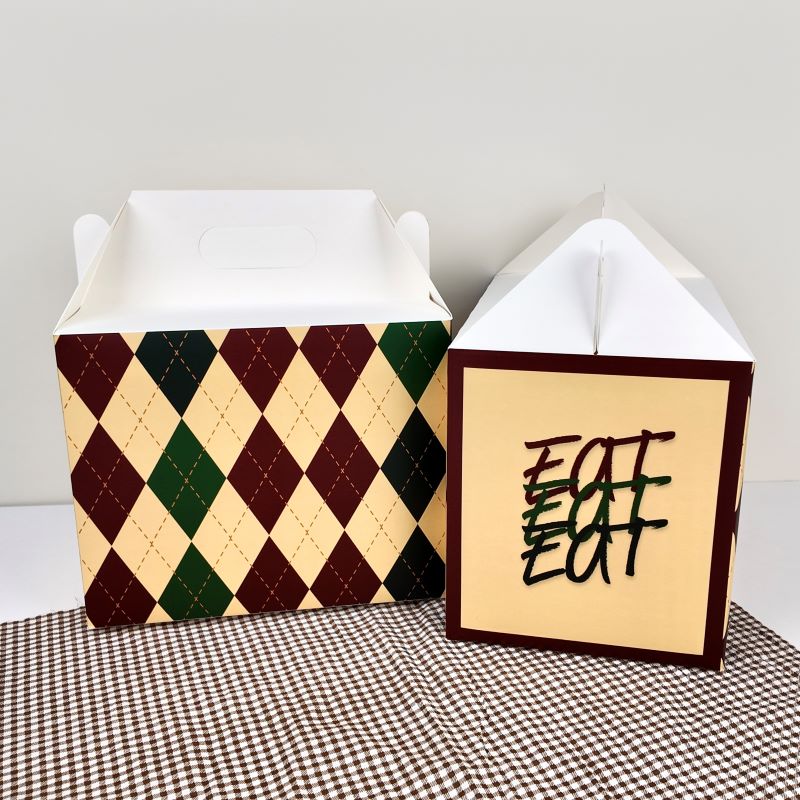 Custom Printed Gable Cake Boxes