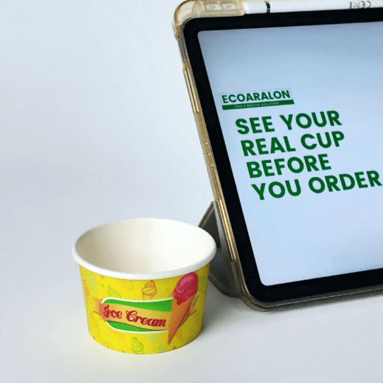 4oz Custom Printed IceCream Cups