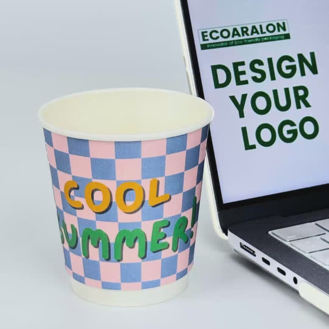 Best-Seller Custom 10oz Double Wall Paper Cups 100pcs/500pcs