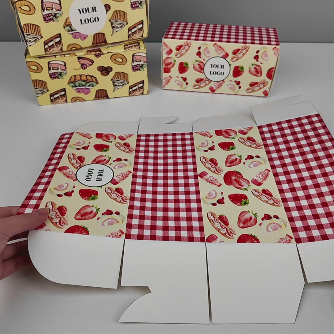 Custom Printed Rectangular Bakery & Cake Boxes