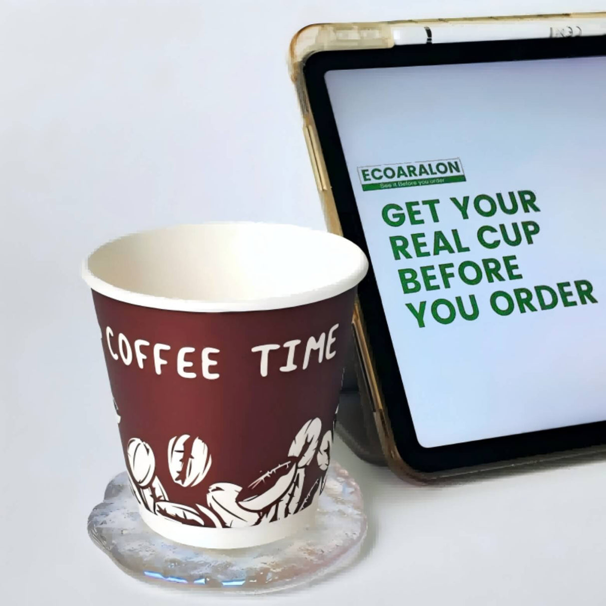 Custom 8oz Double Wall Paper Cups 100pcs/500pcs