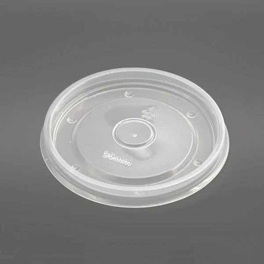 Clear PP Lid | Fit 4 oz.Paper Soup Cup Lid - ecoaralon