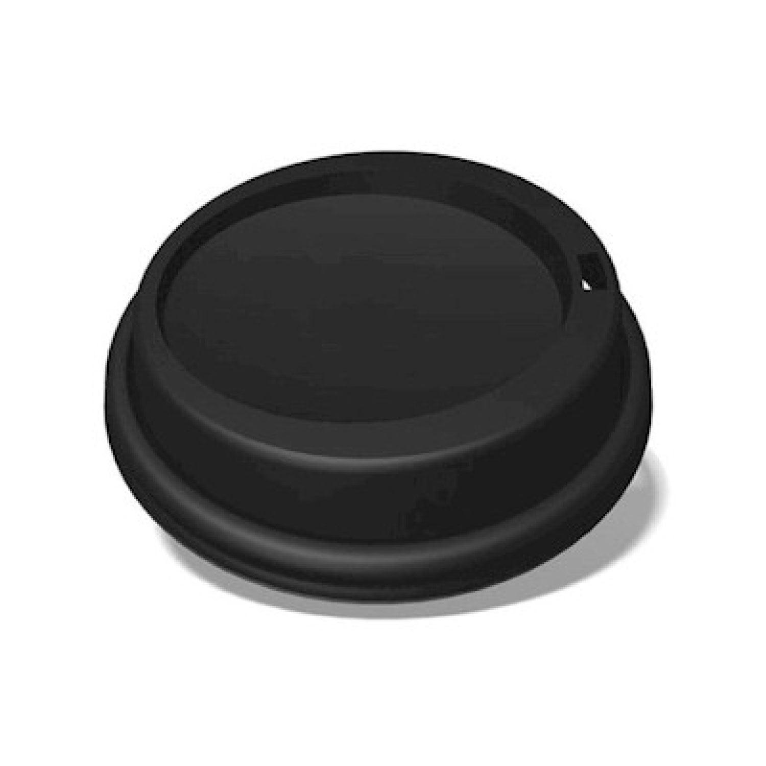 Black Dome Lid For 10/12/16/20 oz. Compostable Single Wall Paper Cup - ECOARALON