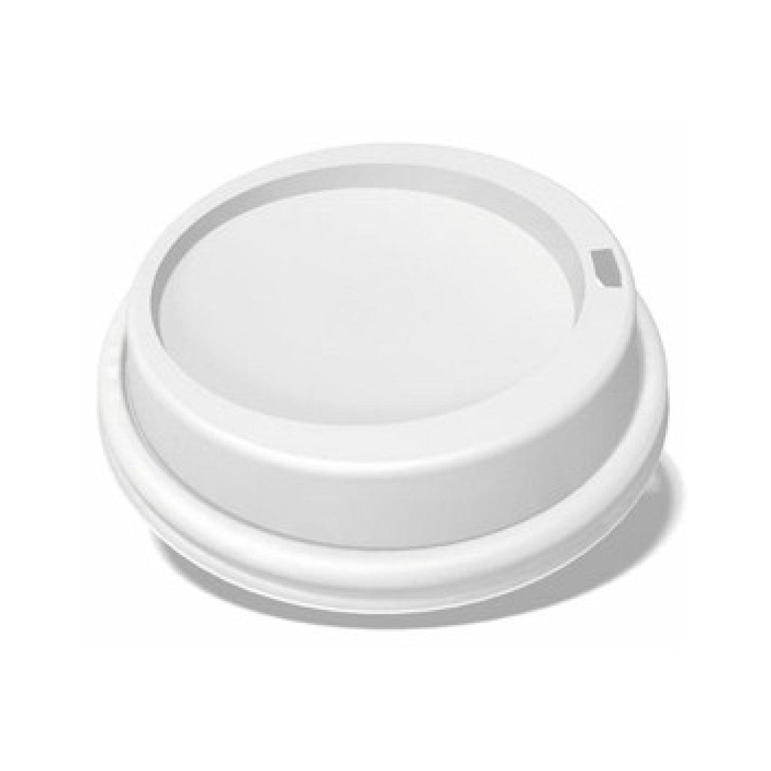 White Dome Lid For 10/12/16/20 oz. Compostable Single Wall Paper Cup - ECOARALON